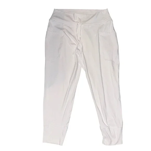 Fabletics Maj Powerform Pant White High Rise Joggers Side Pockets Womens XL NWT - Picture 3 of 8